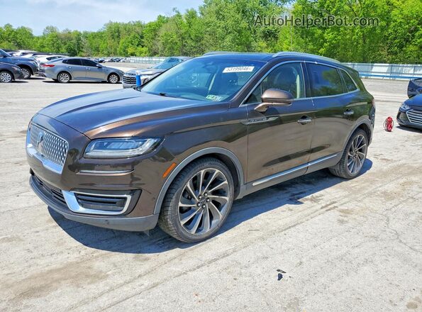2LMPJ6L91KBL42485 2019 LINCOLN NAUTILUS Коричневый Передняя левая четверть