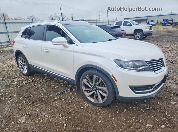 2LMPJ6LP5HBL18388 2017 LINCOLN MKX White Передня права чверть
