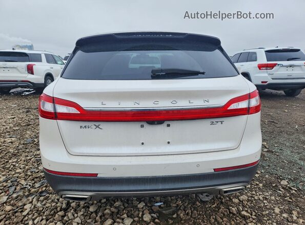 2LMPJ6LP5HBL18388 2017 LINCOLN MKX White Вид ззаду