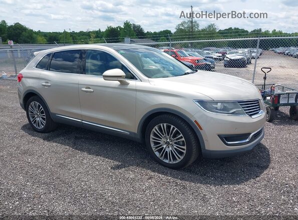 2LMPJ6LR0HBL18770 2017 LINCOLN MKX Бежевый Передняя правая четверть