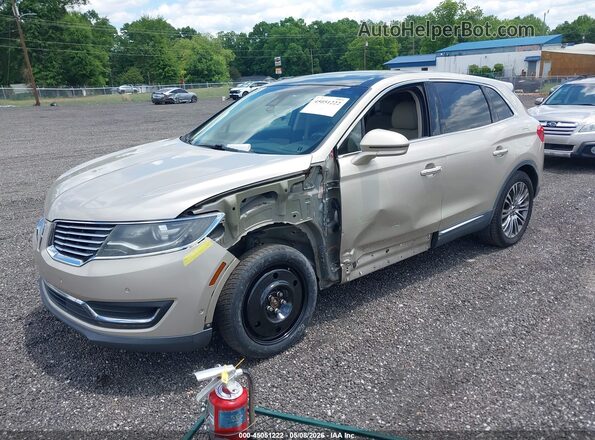 2LMPJ6LR0HBL18770 2017 LINCOLN MKX Бежевый Передняя левая четверть