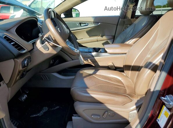 2LMPJ6LR8HBL29631 2017 LINCOLN MKX Бордовый Вид салона спереди