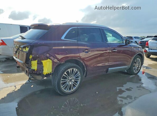 2LMPJ6LR8HBL29631 2017 LINCOLN MKX Бордовый Задняя правая четверть