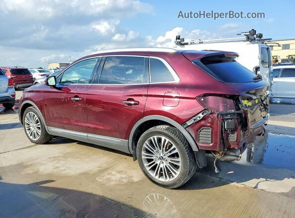 2LMPJ6LR8HBL29631 2017 LINCOLN MKX Бордовый Задняя левая четверть