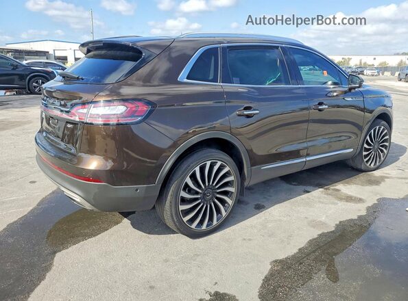 2LMPJ7J93KBL45672 2019 LINCOLN NAUTILUS Коричневый Задняя правая четверть