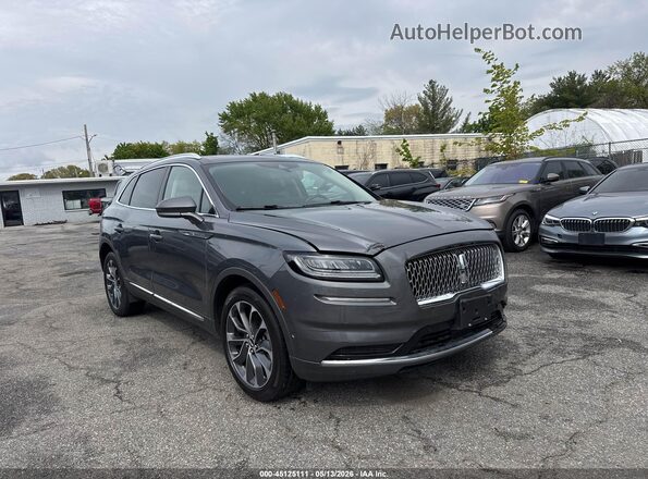 2LMPJ8K93NBL22482 2022 LINCOLN NAUTILUS Серый Передняя правая четверть