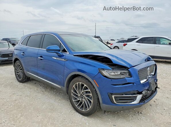 2LMPJ8KP5LBL02455 2020 LINCOLN NAUTILUS Blue Delantero derecho