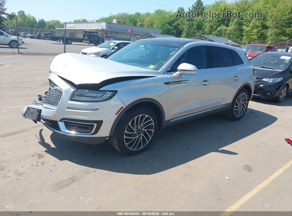 2LMPJ8L93KBL32052 2019 LINCOLN NAUTILUS Silver Առջևի ձախ երեք քառորդ տեսարան