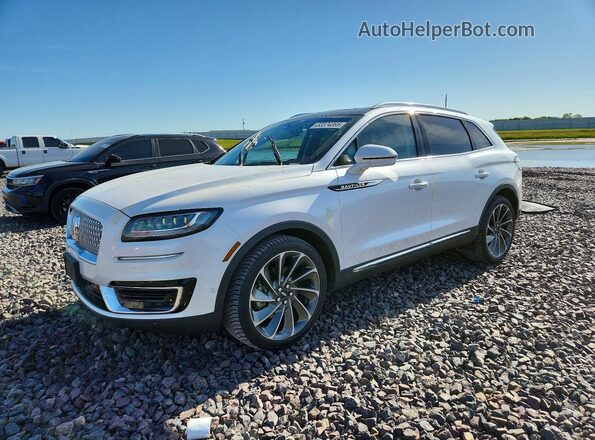 2LMPJ8L93KBL41947 2019 LINCOLN NAUTILUS White წინა მარცხენა ხედი სამი მეოთხედიდან