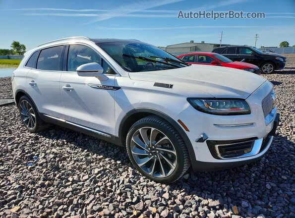 2LMPJ8L93KBL41947 2019 LINCOLN NAUTILUS White წინა მარჯვენა