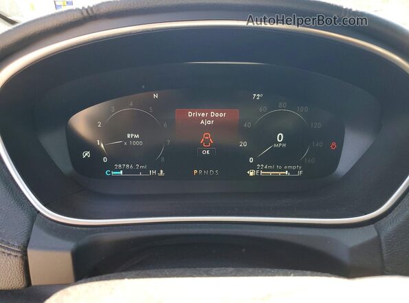 2LMPJ8L99KBL30242 2019 LINCOLN NAUTILUS Белый Вид щитка приборов