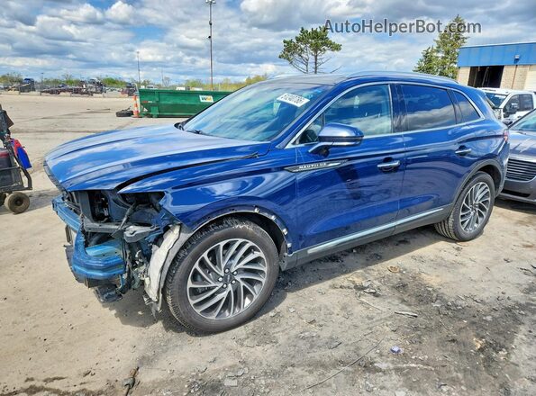 2LMPJ8LP9KBL62199 2019 LINCOLN NAUTILUS Blue Առջևի ձախ երեք քառորդ տեսարան