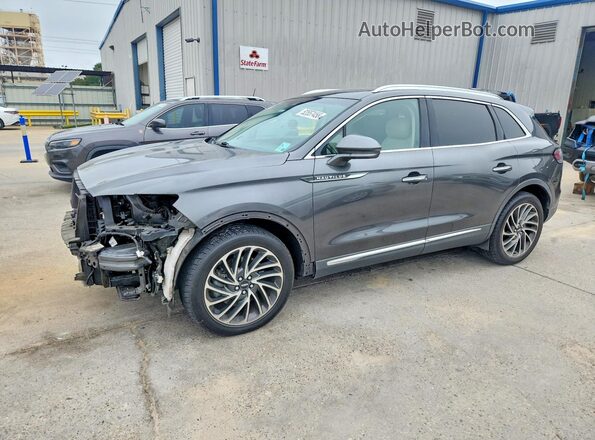 2LMPJ8LPXKBL15909 2019 LINCOLN NAUTILUS Gray Առջևի ձախ երեք քառորդ տեսարան