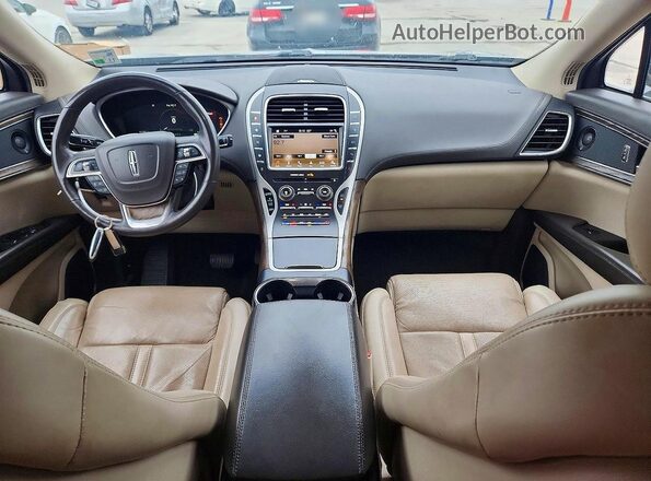 2LMPJ8LPXKBL15909 2019 LINCOLN NAUTILUS Gray Առջևի վահանակի տեսք