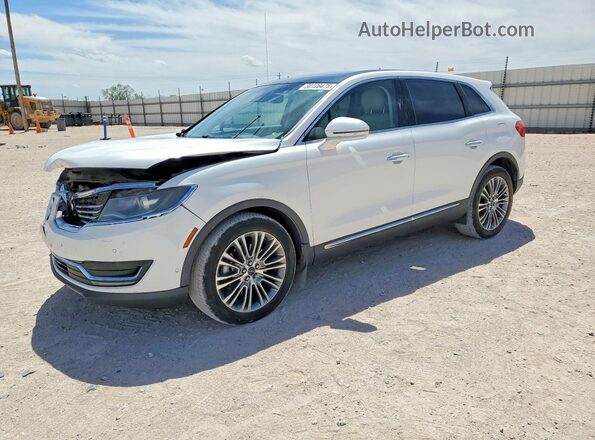 2LMPJ8LR7JBL37267 2018 LINCOLN MKX White Առջևի ձախ երեք քառորդ տեսարան