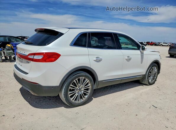 2LMPJ8LR7JBL37267 2018 LINCOLN MKX White Հետևի աջ