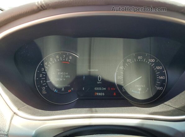 2LMPJ8LR7JBL37267 2018 LINCOLN MKX White Սարքավորումների վահանակի տեսք