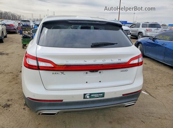 2LMPJ8LR9JBL39375 2018 LINCOLN MKX White უკანა ხედი