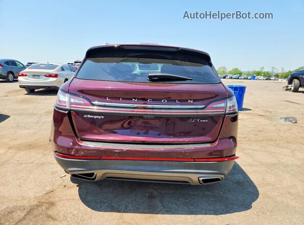 2LMPJ9JP8KBL33561 2019 LINCOLN NAUTILUS Бордовый Вид сзади