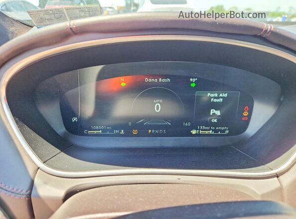 2LMPJ9JP8KBL33561 2019 LINCOLN NAUTILUS Бордовый Вид щитка приборов
