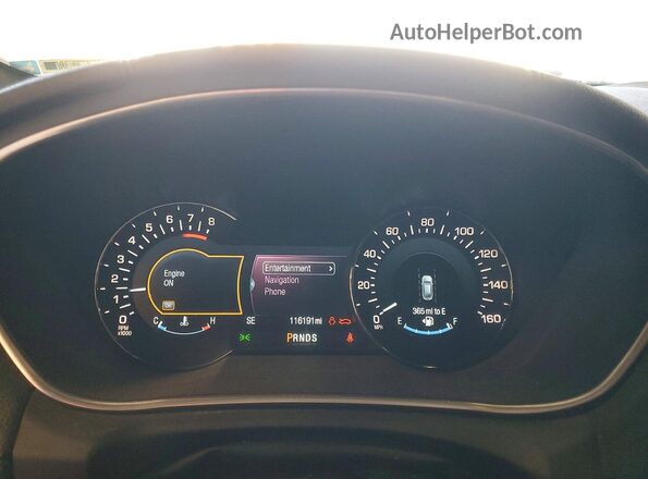 2LMTJ6LR0GBL52673 2016 LINCOLN MKX Белый Вид щитка приборов