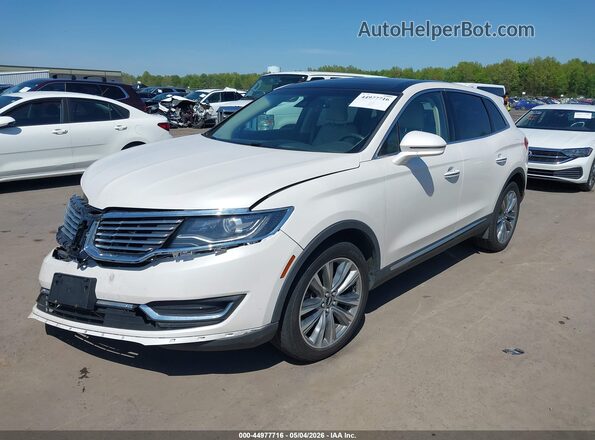 2LMTJ8LP1GBL73767 2016 LINCOLN MKX Белый Передняя левая четверть