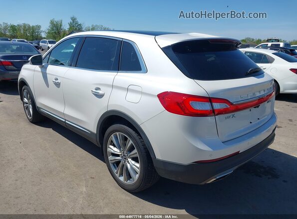 2LMTJ8LP1GBL73767 2016 LINCOLN MKX Белый Задняя левая четверть