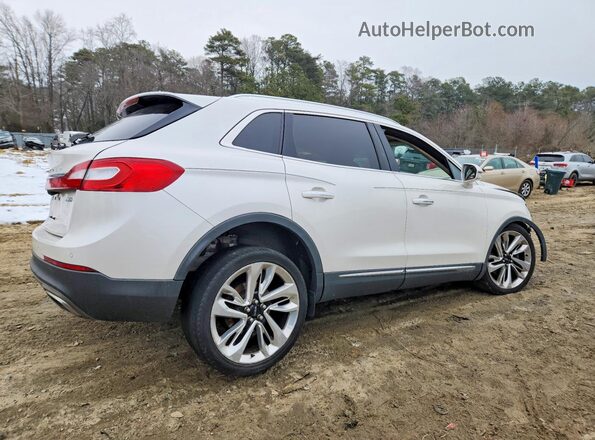 2LMTJ8LR4GBL73604 2016 LINCOLN MKX Белый Задняя правая четверть