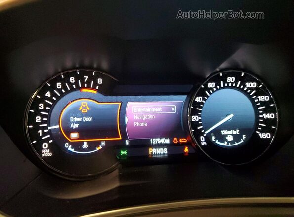 2LMTJ8LR8GBL67286 2016 LINCOLN MKX Tan Widok zestawu wskaźników