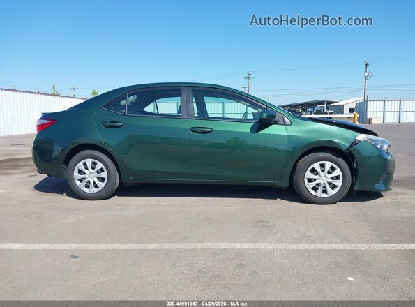 2T1BPRHE0GC686551 2016 TOYOTA LL Green Вид задньої частини салону
