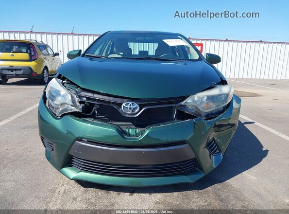 2T1BPRHE0GC686551 2016 TOYOTA LL Green Вид спереду