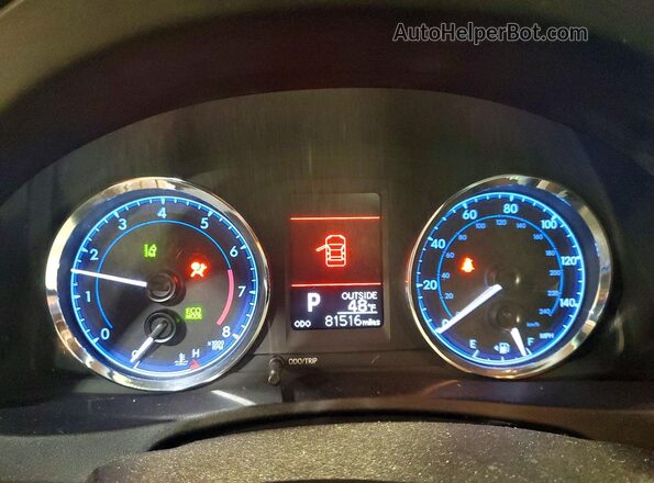 2T1BPRHE5HC747961 2017 TOYOTA COROLLA Gray Սարքավորումների վահանակի տեսք