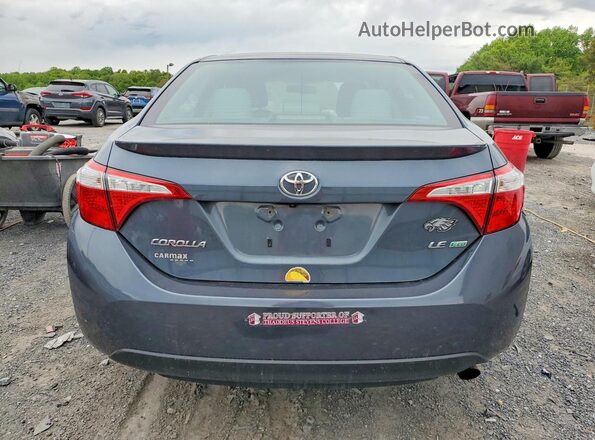 2T1BPRHE9GC534395 2016 TOYOTA COROLLA Gray Вид ззаду
