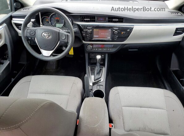 2T1BPRHE9GC534395 2016 TOYOTA COROLLA Gray Вид панелі приладів