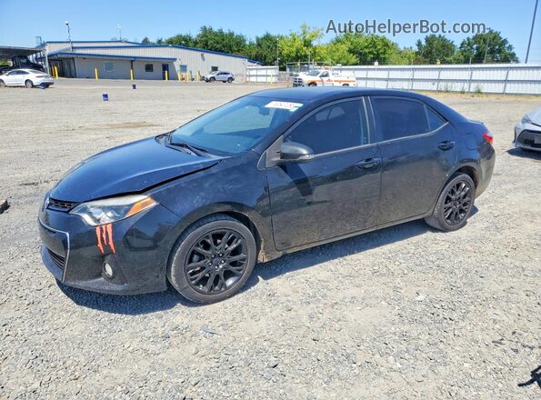 2T1BURHE0GC528607 2016 TOYOTA COROLLA Black წინა მარცხენა ხედი სამი მეოთხედიდან