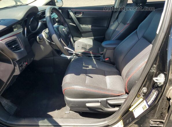 2T1BURHE0GC528607 2016 TOYOTA COROLLA Black წინა სალონის ხედი