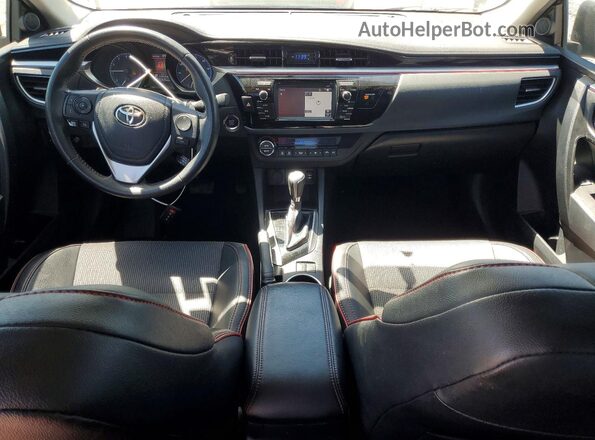 2T1BURHE0GC528607 2016 TOYOTA COROLLA Black წინა პანელის ხედი