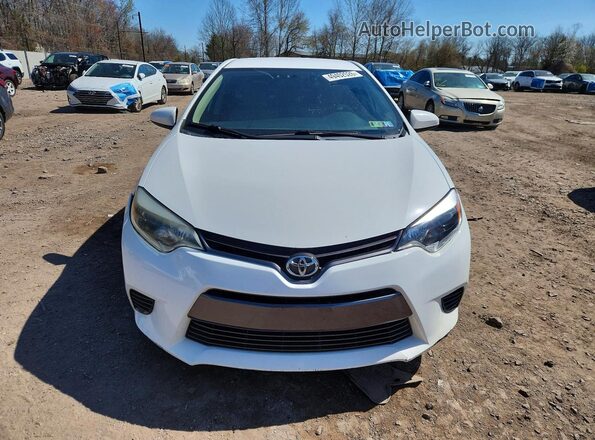 2T1BURHE0GC543690 2016 TOYOTA COROLLA White წინა ხედი