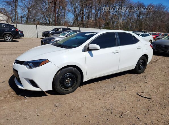 2T1BURHE0GC543690 2016 TOYOTA COROLLA White წინა მარცხენა ხედი სამი მეოთხედიდან