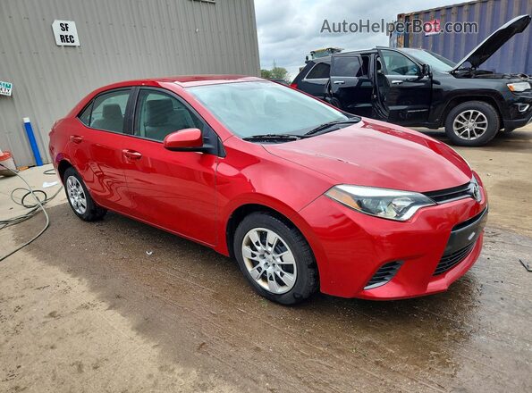 2T1BURHE0GC561459 2016 TOYOTA COROLLA Red Առջևի աջ