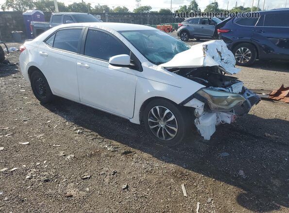 2T1BURHE0GC661318 2016 TOYOTA COROLLA White Przód prawy