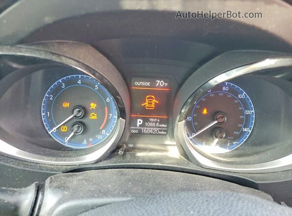 2T1BURHE0GC692858 2016 TOYOTA COROLLA Blue Instrument cluster view