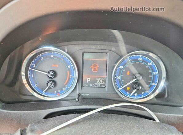2T1BURHE0HC774980 2017 TOYOTA COROLLA Серебряный Вид щитка приборов