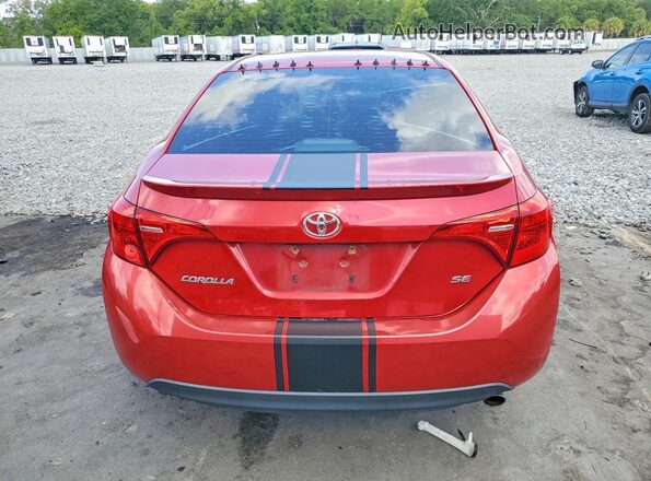 2T1BURHE0HC828861 2017 TOYOTA COROLLA Red უკანა ხედი