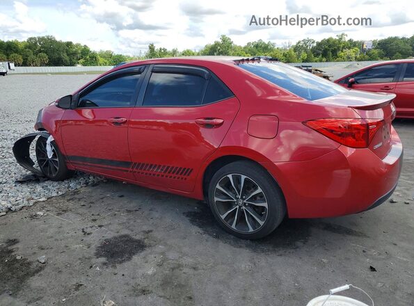 2T1BURHE0HC828861 2017 TOYOTA COROLLA Red უკანა მარცხენა