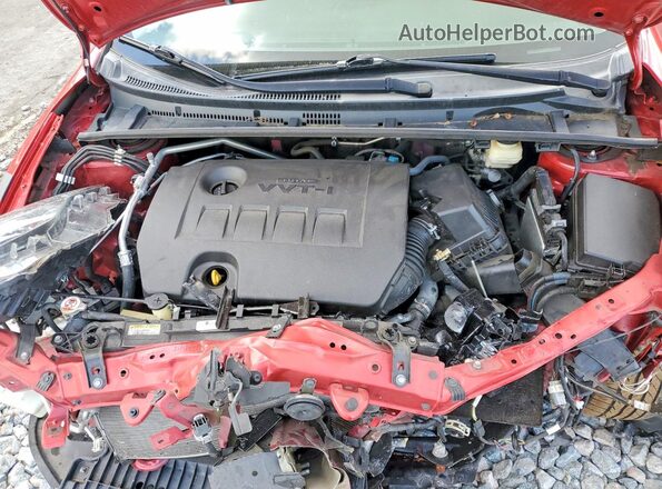 2T1BURHE0HC828861 2017 TOYOTA COROLLA Red უკანა სალონის ხედი