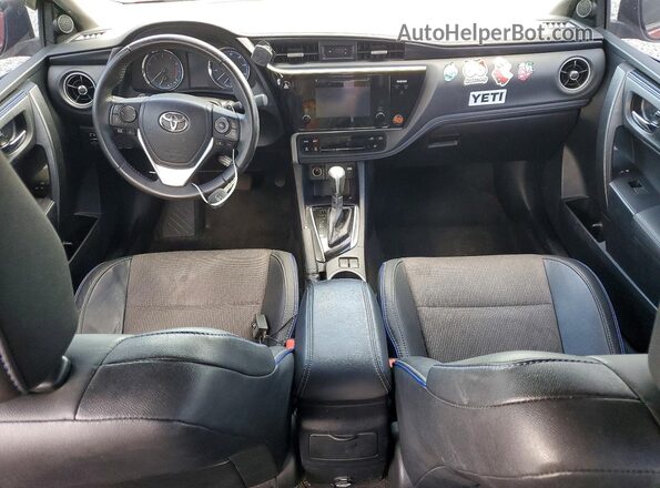 2T1BURHE0HC828861 2017 TOYOTA COROLLA Red წინა პანელის ხედი