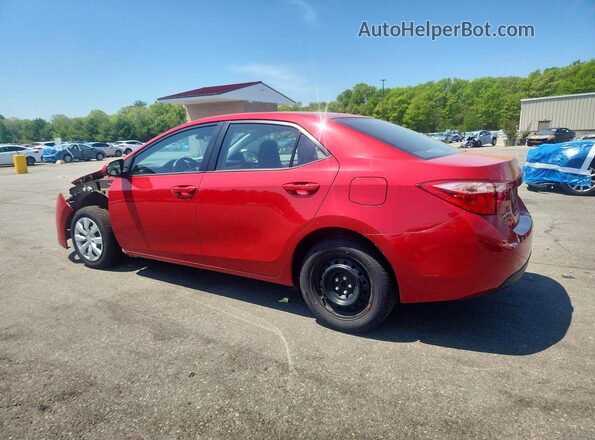 2T1BURHE0HC916602 2017 TOYOTA COROLLA Красный Задняя левая четверть