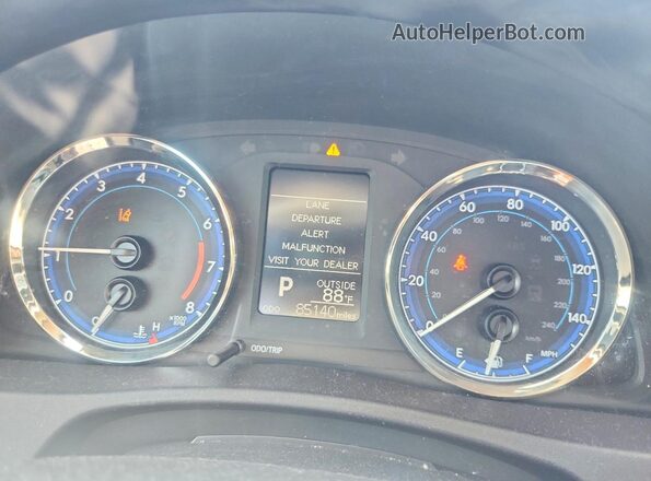 2T1BURHE0HC916602 2017 TOYOTA COROLLA Красный Вид щитка приборов