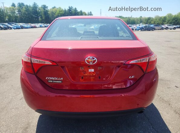 2T1BURHE0HC916602 2017 TOYOTA COROLLA Красный Вид сзади